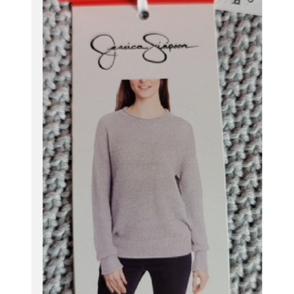 Jessica Simpson Women's Long Sleeve Roll Neck Sweater (Gray, Small)